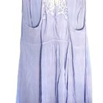 Free People Intimately  Lacy Racerback Mini Sleep Slip Periwinkle V Neck Photo 5