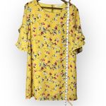 Rokoko Yellow Flutter Sleeve Mini Sundress Photo 3