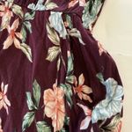 Torrid Burgundy Red Floral Challis Button Up Midi Shirt Dress Pockets Size 2X Photo 6