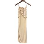 Oh Polly  stretchy ruched skirt in cream NEW Photo 4