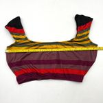 Dior Vintage 80s Christian  Beachwear Bikini Striped Scoop Neck Photo 3