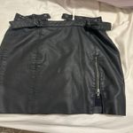 Free People Faux Black Leather Skirt Photo 0