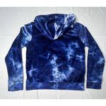 Spark Blue Women's Hoodie Large Velvet Velour Track Jacket‎ Soft Photo 5