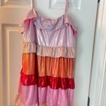 Storia Metallic Ruffle Party Dress Photo 3