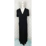 Joseph Ribkoff Vintage  Creations 80s Dot V-Neck Short Sleeve Maxi Dress‎ Size 10 Photo 6