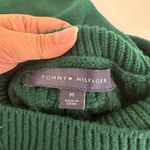 Tommy Hilfiger Green Turtleneck Sweater Cable Knit Long Sleeve Women Medium Photo 7