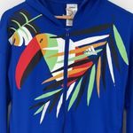 Adidas Originals x Farm Rio Full Zip Tropical Toucan Jacket Blue Size Medium Photo 3
