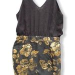 Armani Exchange  Paris Gold Floral Mini Dress nwt Photo 0
