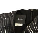 Akris $3990  48 US 16 Silk Striped Pleated Dress Black White Sheer Sleeveless Photo 10