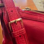 Tory Burch Beautiful Red Leather TB large hobo bag Photo 1