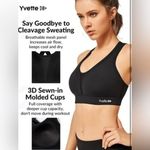 NWT Yvette Sports Bra Criss Cross Back Running Bra for Plus Size Sz XL+ Black Photo 1