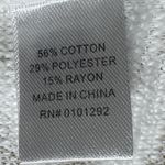 Lulu B Star Print Zip Up Hoodie Beach Cover Up Lightweight Jacket M Tan Size M Photo 2