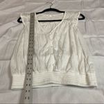 Caution to the Wind White Eyelet Detail Top Photo 1