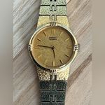 Seiko Ladies Watch Vintage Gold Plated Bracelet Gold Mustard Round Dial Photo 0