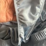 Light Gray Athletic Shorts with Black Trim Blue Size 1X Photo 7
