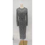 Mac Duggal  5521 Platinum Embellished Illusion Sheath Dress Size 8 NWT Photo 3