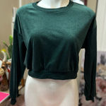 Heart & Hips  Cropped velvet sweater size SMALL Photo 0