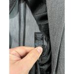 EXPRESS Gray Tailored Career Blazer Size 4 One Button Classic Office Workwear Photo 6