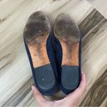 Salvatore Ferragamo Vintage  Navy Blue Suede Almond Toe Slip on Shoes Photo 6