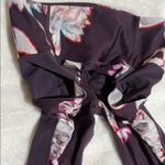 Athleta  Size Small Purple Floral Salutation Stash Pocket Magnolia Leggings Photo 8