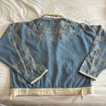Young Threads  denim chambray jacket with ivory embroidery  Photo 1