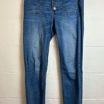 White House | Black Market  Woman’s Denim Slim Button Fly Casual Blue Jeans Size 6 Photo 0