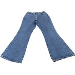 Zana Di Flare Blue Denim Jeans 100% Cotton Curvy Fit Size Women's 16 Photo 1