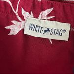 White Stag VTG Y2K  Red Floral Wrap Skirt Women’s 12 – Hawaiian Cotton Midi Photo 6