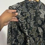 Bailey 44 Viola Floral Ruffle Chiffon Minidress Black Multi Size 6 Photo 3