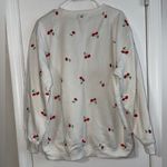 Vinyl Icons Cherry Embroidered White Crewneck Sweatshirt xl Photo 3