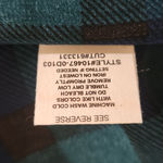 cha cha vente  Blue and Green Sheer Plaid Tunic Shirt NWOT Size Medium Photo 6