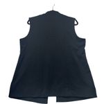 French Connection Womens Size L Faux Fur Lined Open Front Vest Black -A28- Photo 6