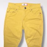 CAbi Yellow Stretch Curvy Skinny Jeans Size 6 Photo 1