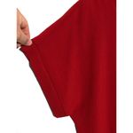 ee:some  Red Blouse Top Dolman Sleeve Ruffle Hem Womens Medium Polyester Shirt Photo 1