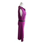 ZARA  ZW‎ Collection Fuchsia Midi Dress with Belt – Size M Photo 3