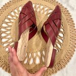 Birdies  The Dove Slide Mules Rhubarb Red Crossed Leather Size 7.5 Photo 6