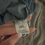 Denim Frayed Hem Women's Shorts Blue Size undefined Photo 2