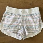Athleta cabo beachside linen striped shorts Photo 1