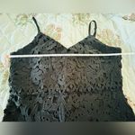 Lulus  Black crochet Lace Mini Dress women large   Hoco Photo 7