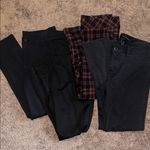 Calvin Klein Jeans Size large black & plaid skinny stretch dress pants bundle!! Photo 0