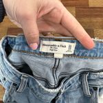 Abercrombie & Fitch Abercrombie Fitch The‎ Mom High Rise Jeans 31 Distress Straight Leg Denim Cotton Photo 1