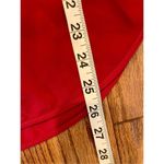 Michael Kors Michael  red crewneck blouse chiffon bottom size s Photo 8