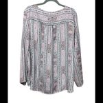 NYDJ Not Your Daughters Jeans Paisley Print Long Sleeve Blouse Plus Size 2X Purple Size XXL Photo 1