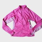 Nike Sphere Dry Pink 1/4 Zip Athletic Top With Built In Bra Women’s Size Medium Photo 0