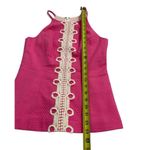 Lilly Pulitzer  Women Size 0 Pink Barbie Top Shirt Halter Embroidered (8-24P) Photo 7