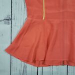 Romeo + Juliet Couture  Orange Sleeveless Zippered Peplum Top Women's Size XS Photo 1