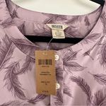 Duluth Trading Co. Purple Feather Wrinklefighter Tunic Plus Size 1X Photo 1
