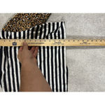 Nike  Striped/‎ Leopard Print Sleeves Long Sleeve Crop Women's Size S Photo 6