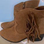 True Craft Western Boots Ankle Booties Golden Chestnut Brown Side Zip Cowboy Womens 7.5 New Photo 3