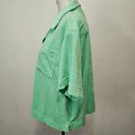 Fabletics  Tropical Water Island Terry Boxy Button Up Size Medium Photo 2